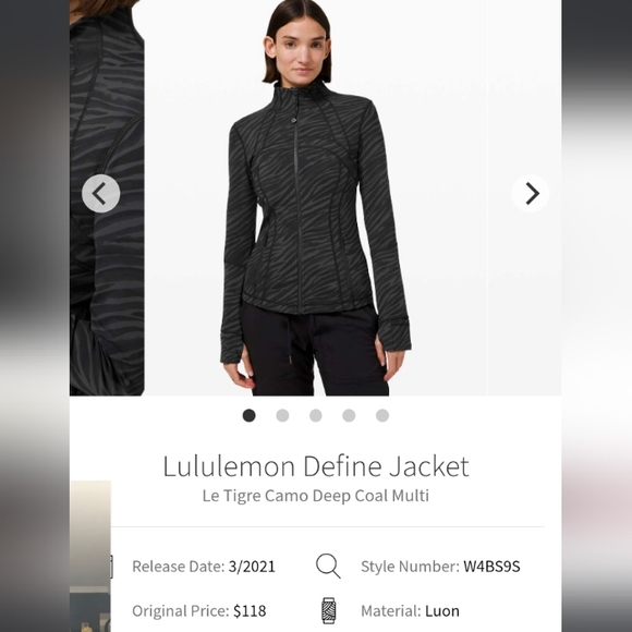 NWOT !! π LULULEMON Define Jacket Black grey size 6 - Picture 12 of 12